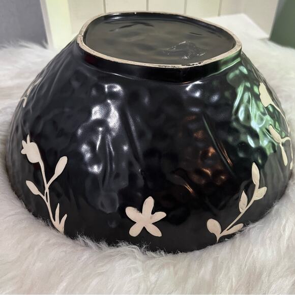 NEW Valeriano Paz Vintage Peruvian Handmade Floral Folk Art Pottery Flower Bowl - Picture 12 of 14